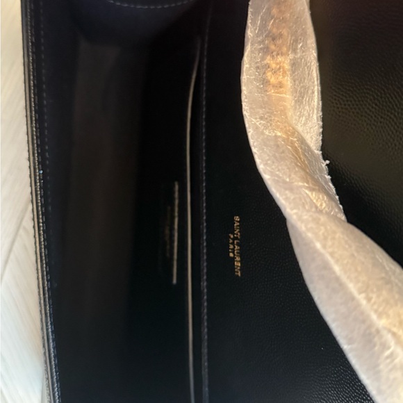 Yves Saint Laurent Black and Gold Clutch - Picture 7 of 11